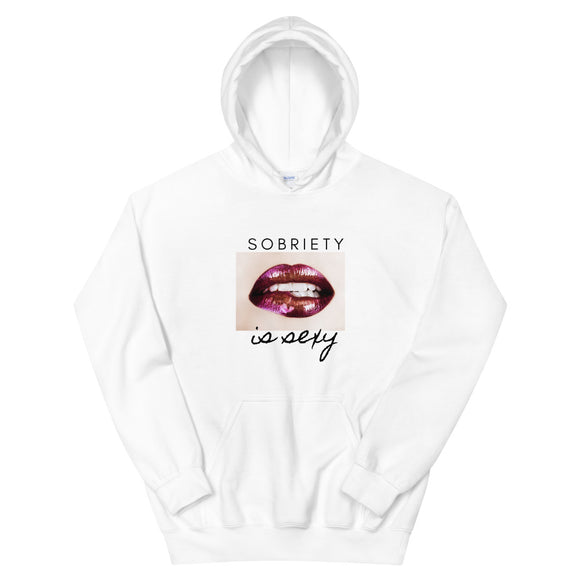 Sobriety is Sexy (Lips) Unisex Hoodie